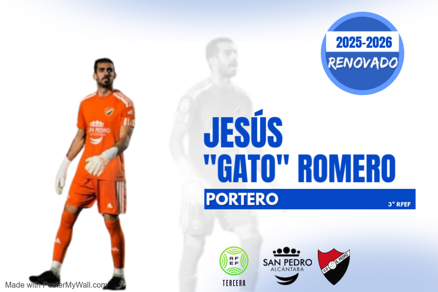 📷📷 ¡GATO ROMERO RENUEVA SU COMPROMISO! 📷📷
¡El muro rojinegro sigue firme! 📷 Nuestro guardameta "Gato Romero" continuará defendiendo la portería de la UD San Pedro una temporada más. 📷

¡Seguimos construyendo un equipo con garra, pasión y corazón!
¡Vamos, San Pedro! 📷📷