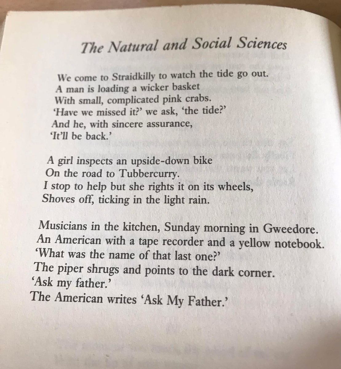 Happy Heavenly Birthday to beloved teacher and friend, Michael Donaghy. Here’s one of my favourites of his that I like to post on his birthday. 

Miss you, Mikey.