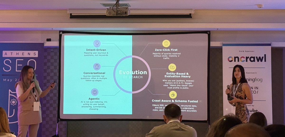 The #AthensSEO just started and everybody is excited about what’s next in our industry.

Kudos to Eva &amp; Fran!