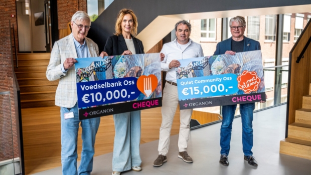 Organon Oss doneert aan Voedselbank Oss en Quiet Community Oss -  kliknieuwsoss.nl/l/237174