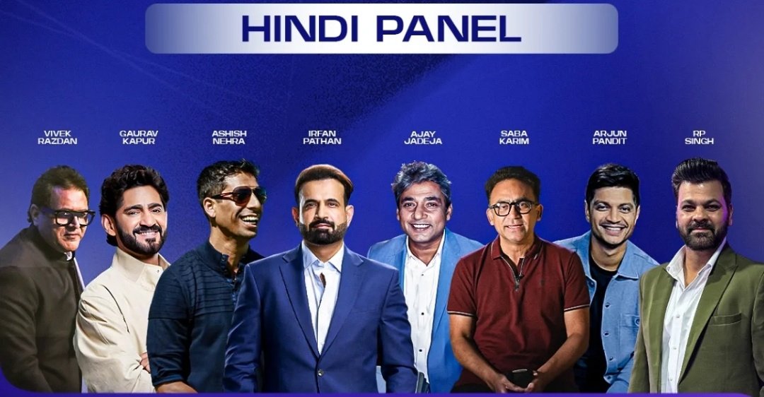 Sony Sports Hindi Panel for India 🇮🇳 vs England 🏴󠁧󠁢󠁥󠁮󠁧󠁿 Test Series 2025.

~ Who is your Favourite Hindi Commentator?