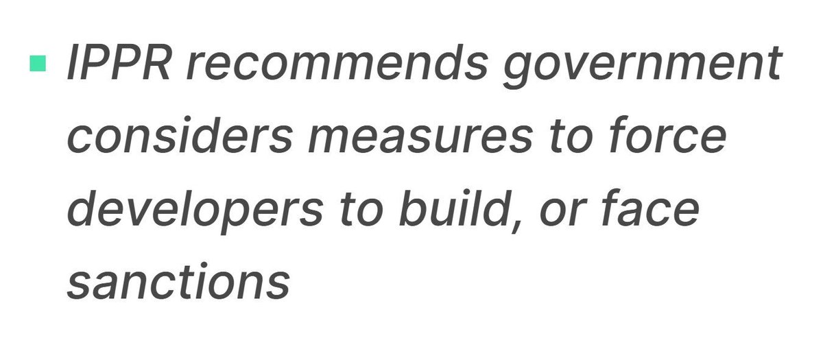 IPPR (@ippr) on Twitter photo Great to see <a href="/AngelaRayner/">Angela Rayner</a> <a href="/mhclg/">Ministry of Housing, Communities & Local Gov</a> announce new rules meaning developers must set build timelines before getting planning permission. Those who stall or speculate risk penalties or being barred from future projects.
Something we called for in this report: ippr.org/articles/strat… Great to see <a href="/AngelaRayner/">Angela Rayner</a> <a href="/mhclg/">Ministry of Housing, Communities & Local Gov</a> announce new rules meaning developers must set build timelines before getting planning permission. Those who stall or speculate risk penalties or being barred from future projects.
Something we called for in this report: ippr.org/articles/strat…