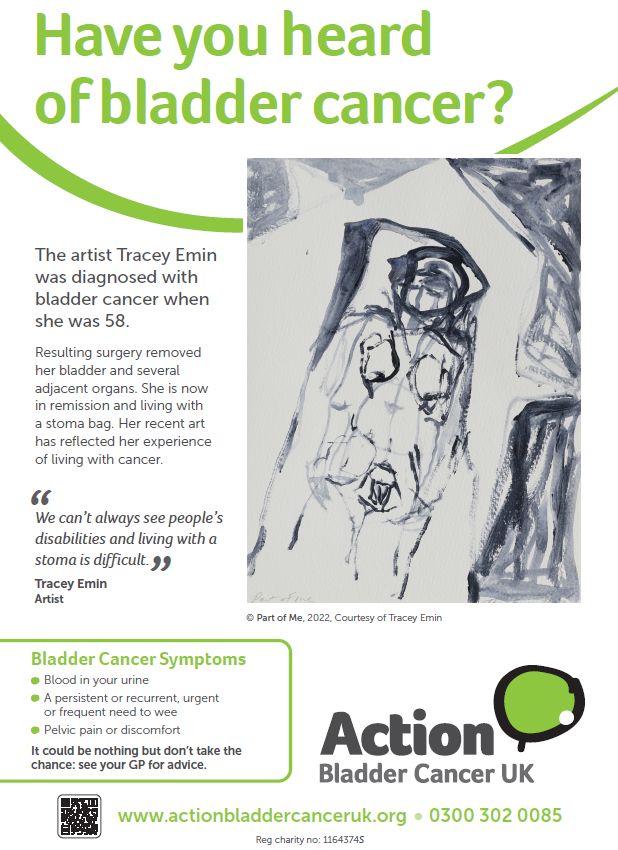 We're proud to unveil our new awareness poster, featuring powerful artwork by renowned British artist Tracey Emin.

"We can’t always see people’s disabilities &amp; living with a stoma is difficult."
— Tracey Emin, Part of Me, 2022

Share the poster. Talk about the symptoms!