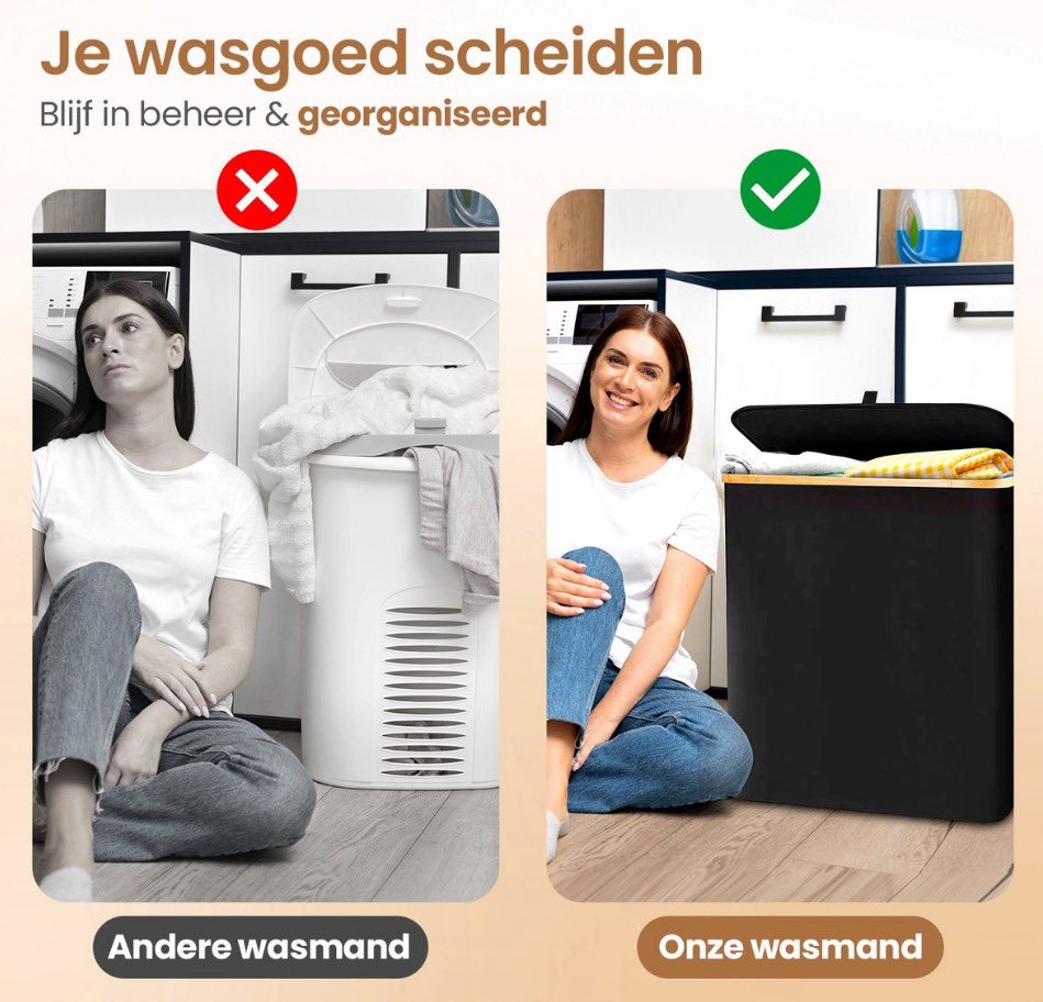 devikniv's tweet image. Ben op zoek naar een nieuwe wasmand. Was me nooit bewust dat dit object zo’n invloed had op je geestelijke gesteldheid.