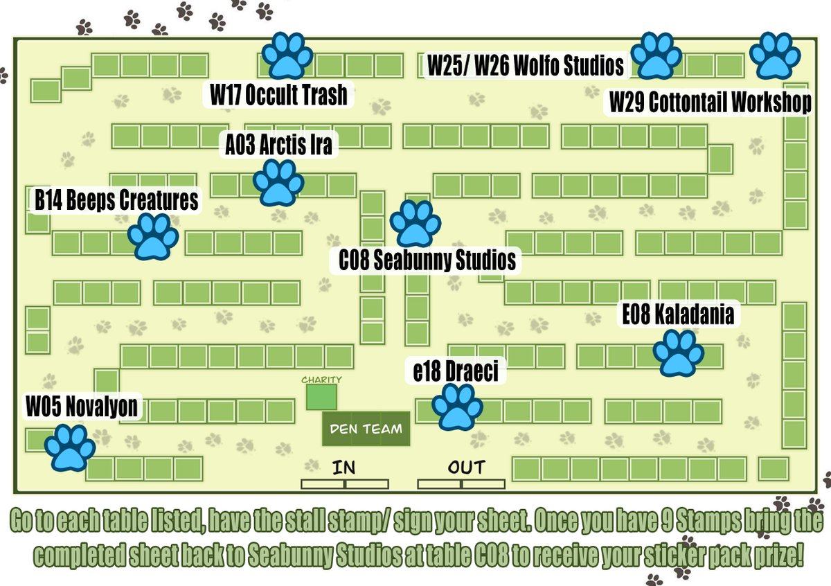 If you're at #confuzzled today, come and take part in our FREE good doggy stamp rally!
