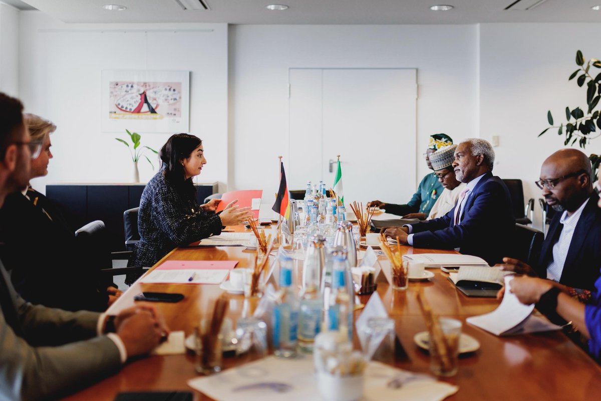 Honourable Minister of Foreign Affairs,  Ambassador Yusuf Maitama Tuggar, met with the German Federal Minister for Economic Cooperation and Development, Reem Alabali-Radovan.