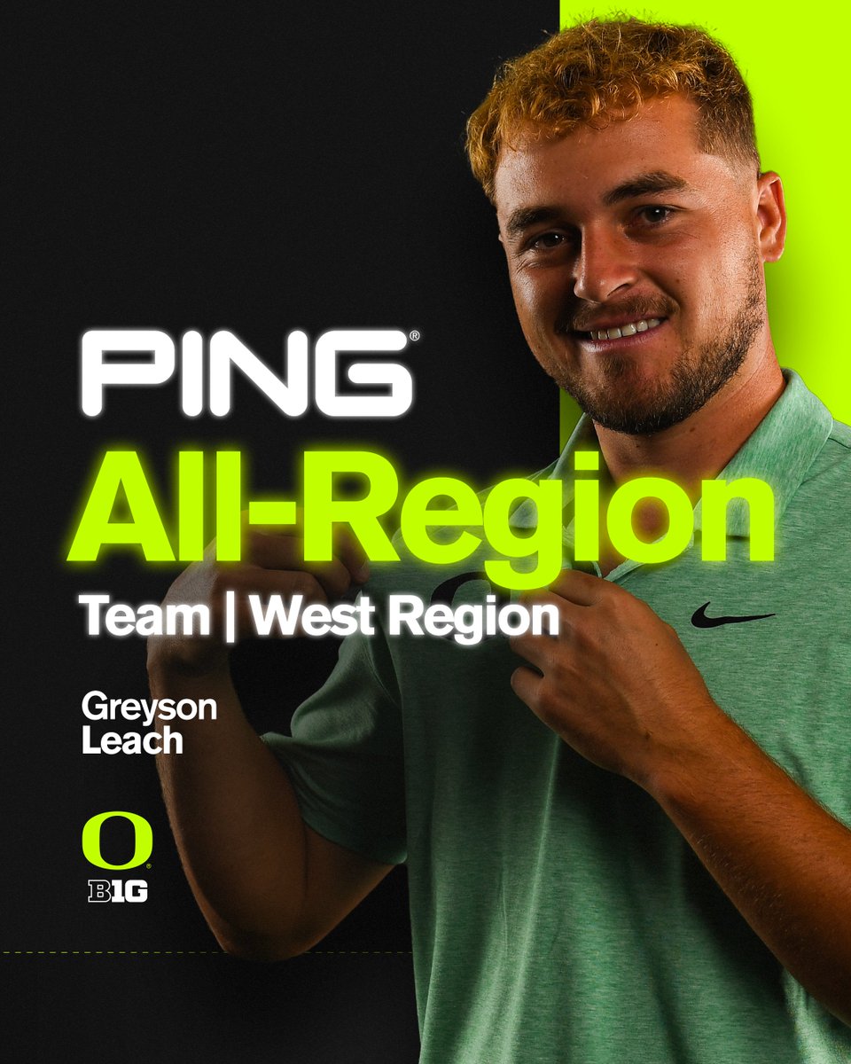 Among the best in the West.

Greyson Leach has been named to the PING all-region team!

#GoDucks