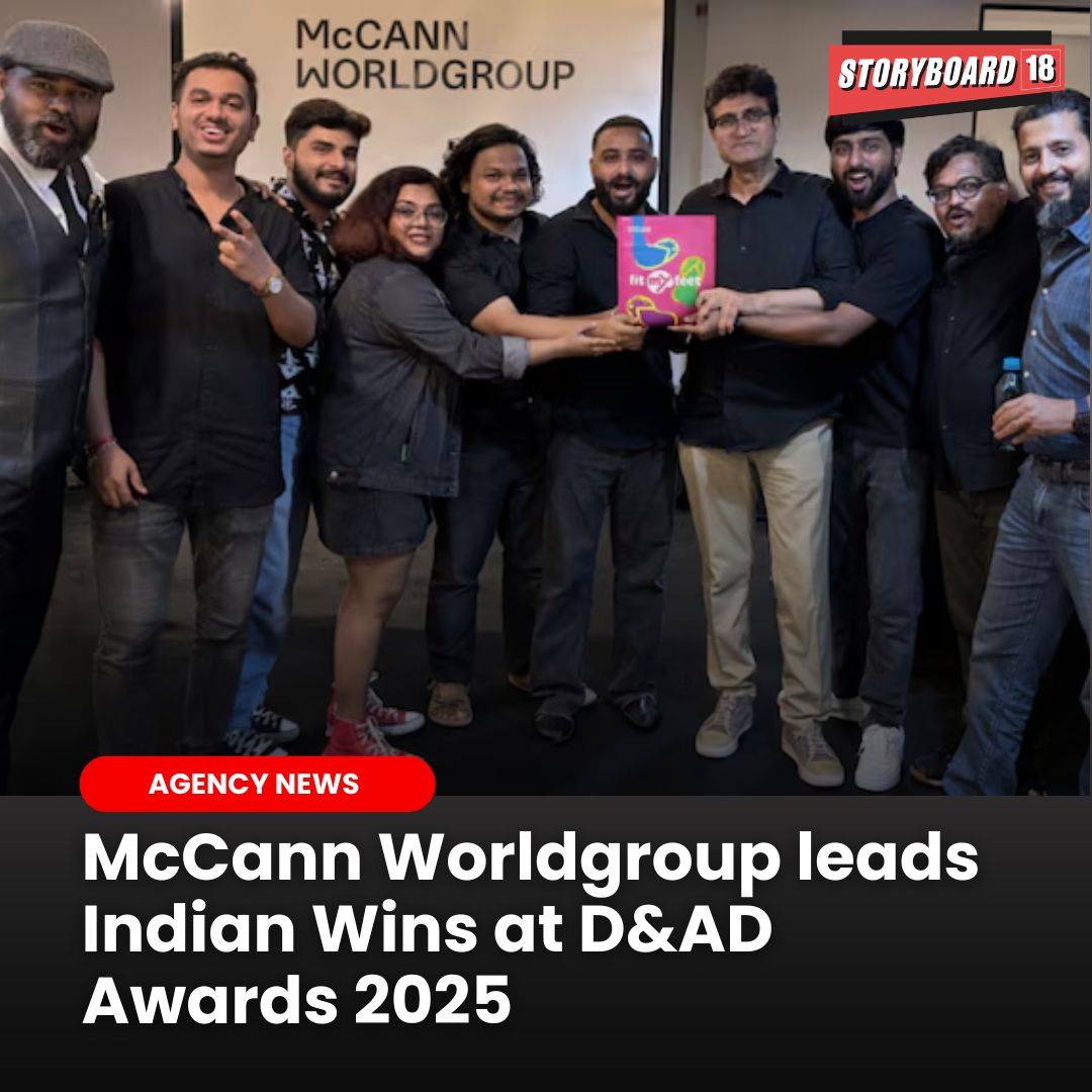 Storyboard18 (@brandstoryboard) on Twitter photo The <a href="/prasoonjoshi_/">Prasoon Joshi</a> - led ad agency McCann Worldgroup India won four awards and earned three shortlists at the prestigious D&AD Awards 2025.
Read More: storyboard18.com/agency-news/mc⦠The <a href="/prasoonjoshi_/">Prasoon Joshi</a> - led ad agency McCann Worldgroup India won four awards and earned three shortlists at the prestigious D&AD Awards 2025.
Read More: storyboard18.com/agency-news/mcā¦