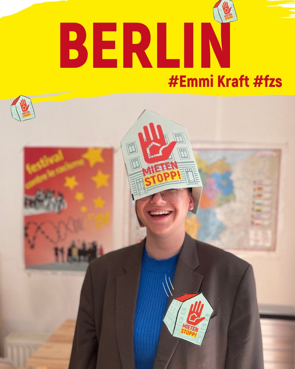 Mietenstopp Deutschland | 🖐🏽🏡 (@mietenstoppde) on Twitter photo "Mieten runter, fertig, los!", Emmi aus dem Vorstand unseres Bündnispartners <a href="/fzs_ev/">freier zusammenschluss von student*innenschaften</a>.
Die Wohnungssituation in den Uni-Städten ist für Studierende dramatisch. Dazu fand kürzlich der Studentische Kongress gegen #Wohnungsnot in Potsdam statt.
#Mietenstopp #Aktionstage2025 "Mieten runter, fertig, los!", Emmi aus dem Vorstand unseres Bündnispartners <a href="/fzs_ev/">freier zusammenschluss von student*innenschaften</a>.
Die Wohnungssituation in den Uni-Städten ist für Studierende dramatisch. Dazu fand kürzlich der Studentische Kongress gegen #Wohnungsnot in Potsdam statt.
#Mietenstopp #Aktionstage2025