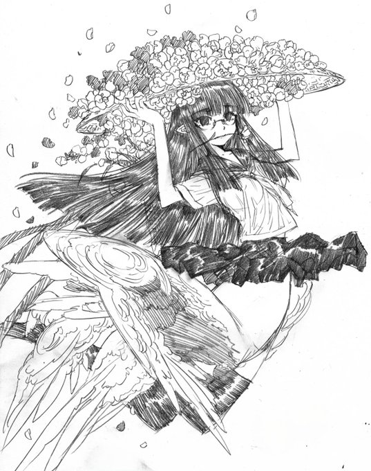 @m_yama_3 しまった。桜の女神さまという一面もあったのか。そのへんちゃんと資料を送ってもらわないと困るなあ。史実にのっとった絵をきちんと荘厳に描くのが僕のポリシーなんだから!(←最初のラフをセーラー服とプリーツスカートすがたで描いた奴がなんかゆうてます) 