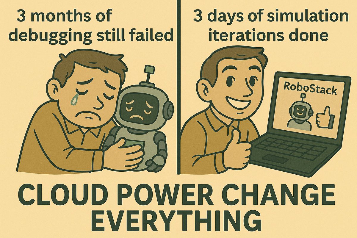 MENTor4Ya's tweet image. Why Use RoboStack? 🤔
- Save money by simulating robots instead of buying hardware
- It's open and scalable, so anyone can use it
- You can earn rewards by contributing to the community
- Share resources and work together with others #RoboStack