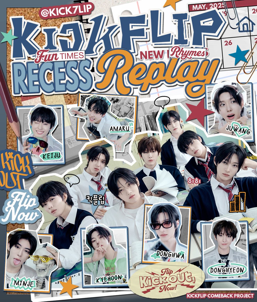 ᅠ
Life’s too  brief to not have some playtime, so
call in your break with 𝐊𝐢𝐜𝐤𝐅𝐥𝐢𝐩: 𝐑𝐞𝐜𝐞𝐬𝐬 𝐑𝐞𝐩𝐥𝐚𝐲
𝐅𝐮𝐧 𝐓𝐢𝐦𝐞𝐬,  𝐍𝐞𝐰 𝐑𝐡𝐲𝐦𝐞𝐬!  Let’s  toss the rules
out the window  and keep things way too cool
for   school.  🚨📚%  <Wanna  skip today?> ✦
ᅠ