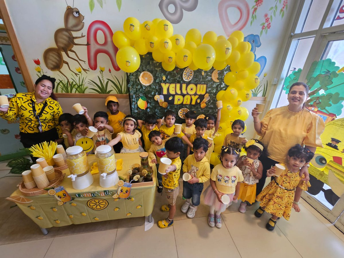 SpringdalesDXB's tweet image. #YellowDay #PreKMagic #ColorfulLearning #JoyfulExplorers #SunshineVibes #HandsOnFun