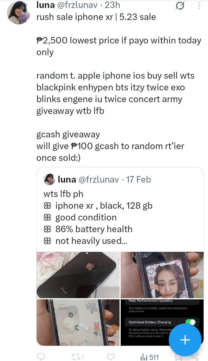 4vanz1ni's tweet photo. beware of this scammer pls! @.frzlunav (see twt below) 😞 https://t.co/m5I0hREkBu