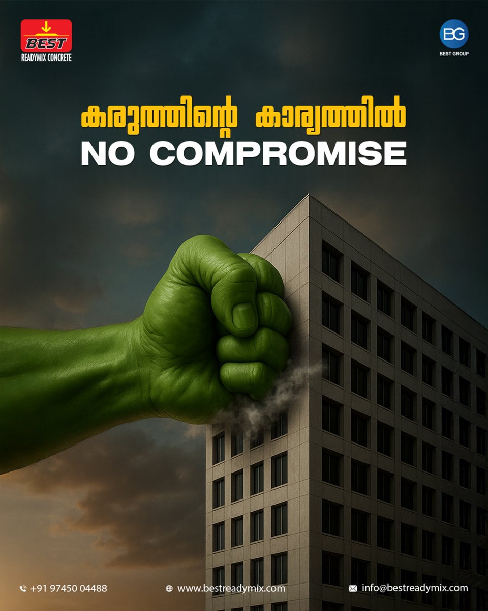 bestreadymix_'s tweet image. No Compromise in Strength, No Compromise in Quality.
When it comes to concrete, only the BEST will do!
.
.
.
.
📞 Call us: +91 97450 04488
🌐 Visit: bestreadymix.com
📩 Mail: info@bestreadymix.com
#BestReadymix #ConcretePower #NoCompromise #StrongFoundation