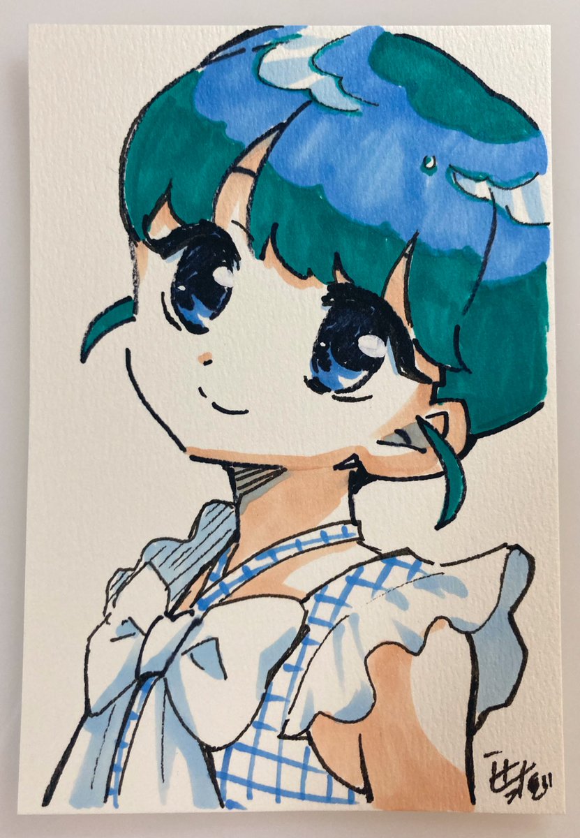 「ツインテールか…ポニーテールか…決めるのはあなた次第#イラスト 」|辻永ひつじのイラスト