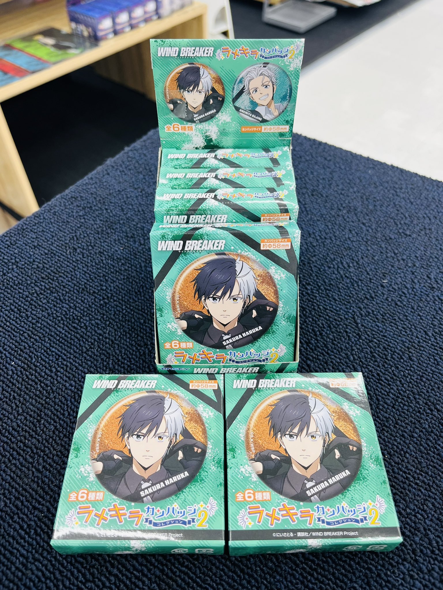 20個☆梶蓮 ラメキラカンバッジ2 （WIND BREAKER ラメキラ