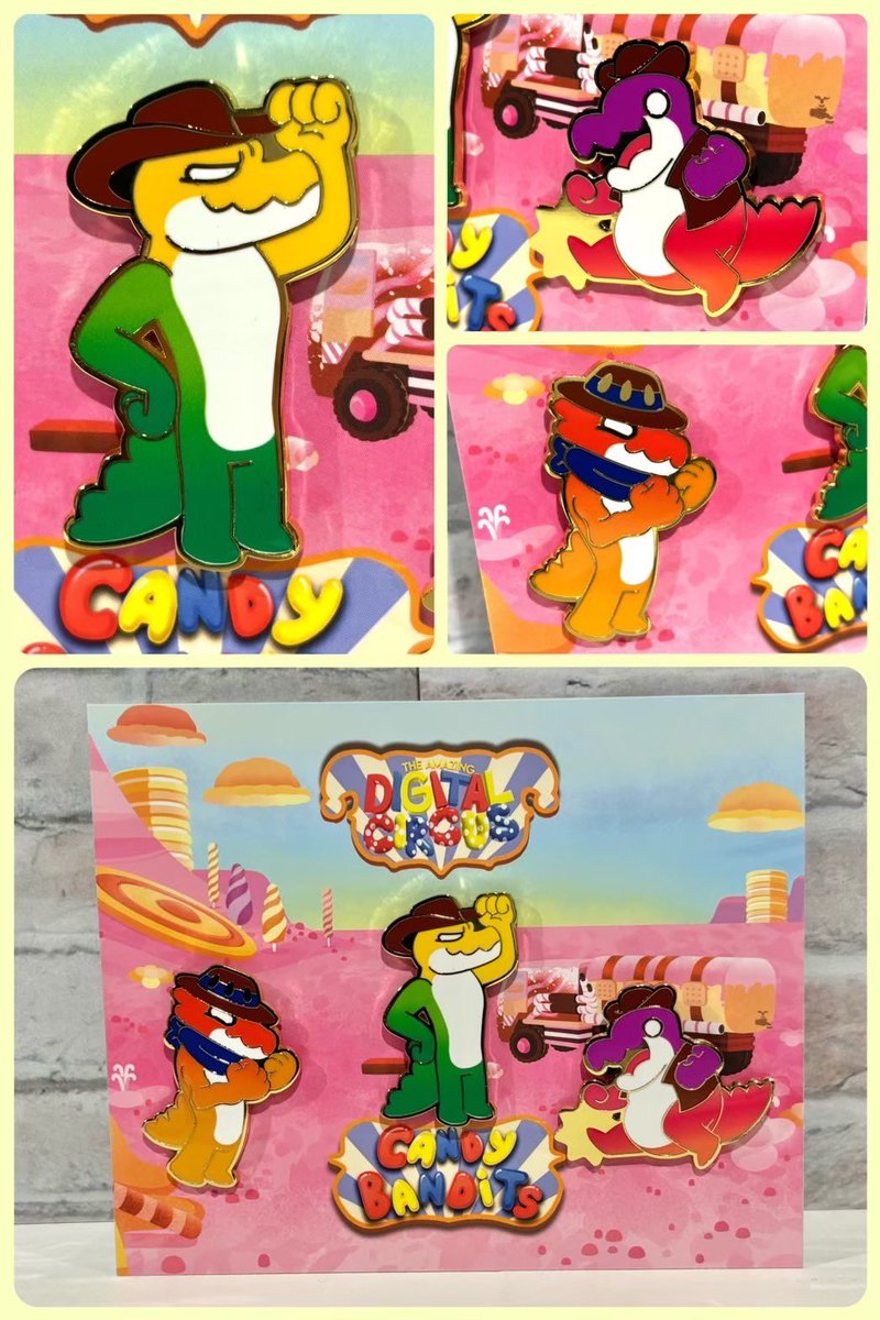 アメイジングデジタルサーカス　ガンミグー　ピンバッジ　アメデジ　チャド　マックス 🎪#TheAmazingDigitalCircus🍭 ピンバッジ3個セット（ガンミグー