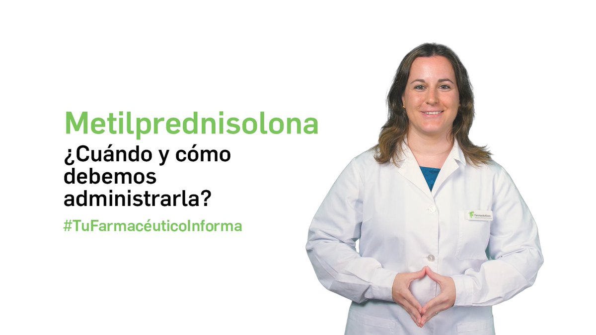 Consejo General Colegios Farmacéuticos (@farmaceuticos_) on Twitter photo 💊Metilprednisolona, ¿Cuándo y cómo debemos administrarla?
Metilprednisolona es un glucocorticoide con duración de acción intermedia.
📺 Descubre más en este video: 🔗
ow.ly/zlW350VKkV4
📢 Una iniciativa Farmacéuticos y <a href="/Medicina_TV/">Medicina Televisión</a>
#EducaciónSanitaria 💊Metilprednisolona, ¿Cuándo y cómo debemos administrarla?
Metilprednisolona es un glucocorticoide con duración de acción intermedia.
📺 Descubre más en este video: 🔗
ow.ly/zlW350VKkV4
📢 Una iniciativa Farmacéuticos y <a href="/Medicina_TV/">Medicina Televisión</a>
#EducaciónSanitaria