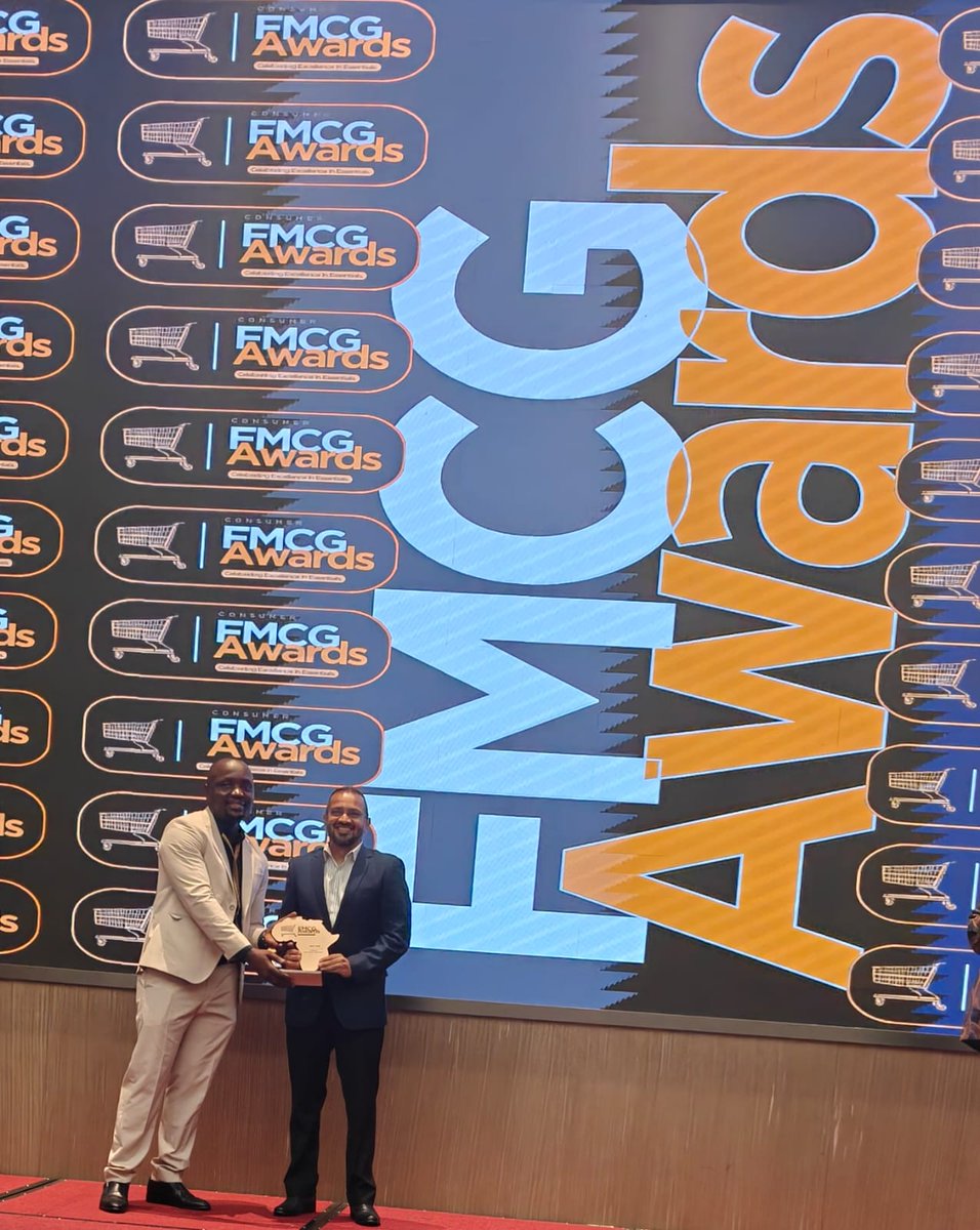 For the second year in a row, Velvex wins Tissue Brand of the Year at the FMCG Consumer Choice Awards 2025 held at the Argyle Grand Hotel, Nairobi last evening. The award was received by our Chief Commercial Officer, Keval Shah. 🎉.

#velvexcaresforyou #fmcgawards2025