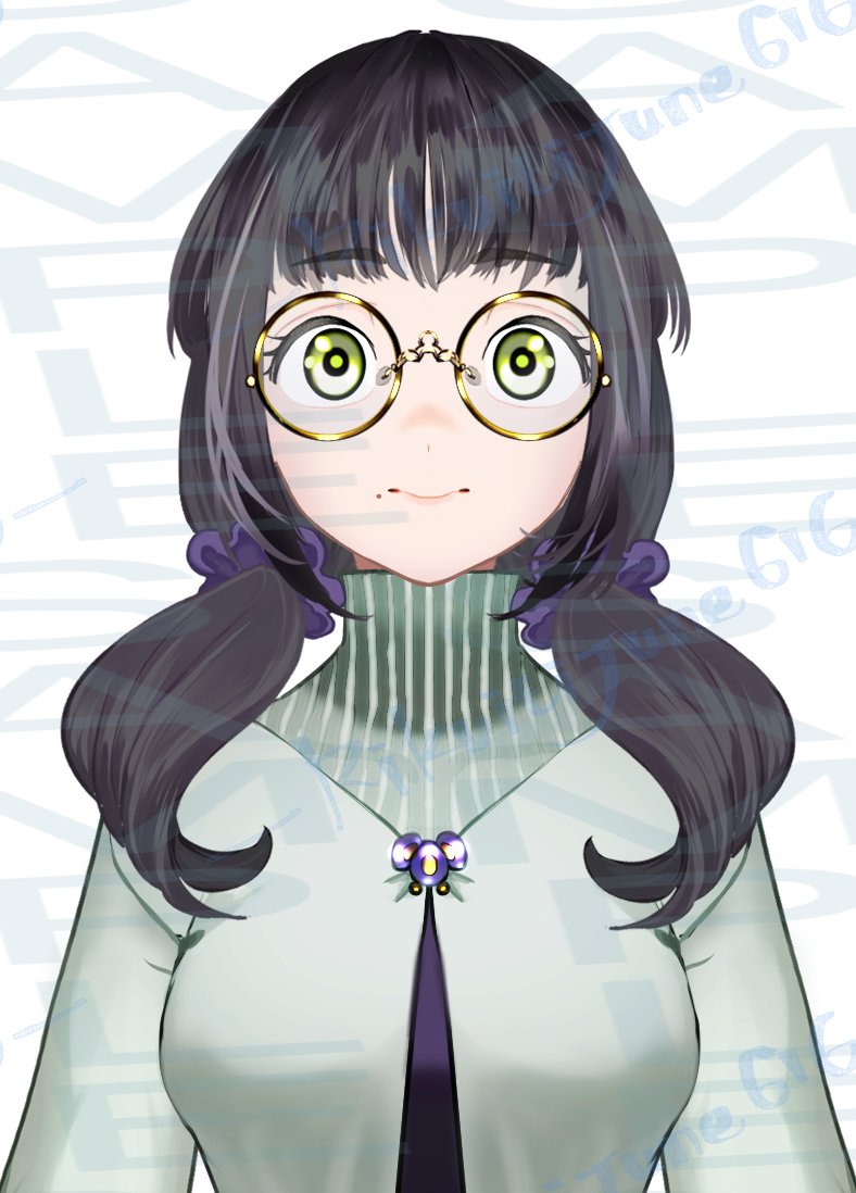 rikuiti6june's tweet image. 地味おさげ系お姉さん、丸眼鏡差分追加！丸眼鏡差分追加しました！
#製作中
#魂募集中