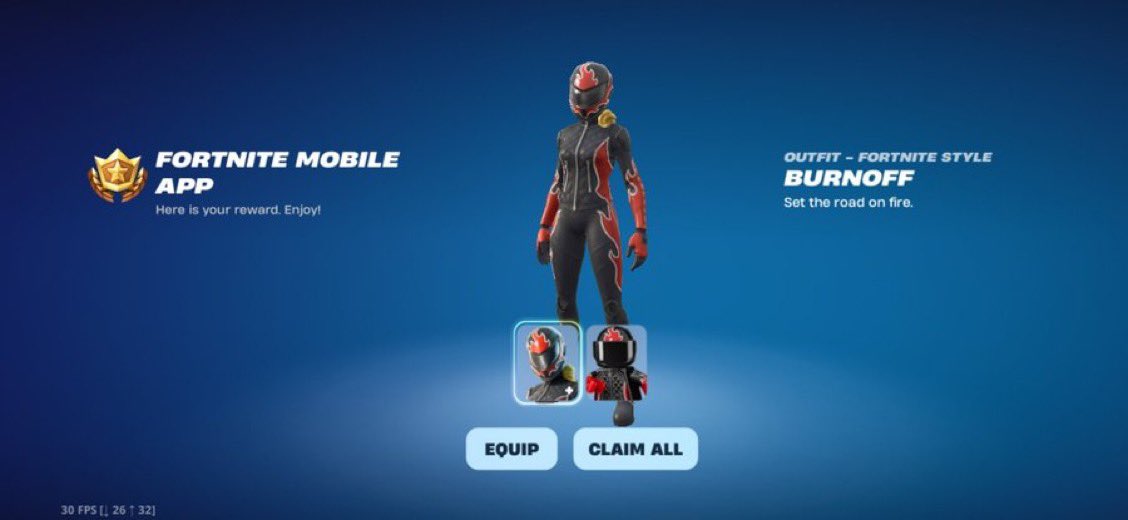xkcfq's tweet image. FREE Fortnite Skin - Burnoff (Mobile Exclusive)!
Helping the community out — if you need this skin, just DM me and I’ll hook you up for FREE. No catch. Let’s get you suited up!
Limited time only — first come, first served!
Tag a friend who needs this!
#Fortnite #FortniteMobile