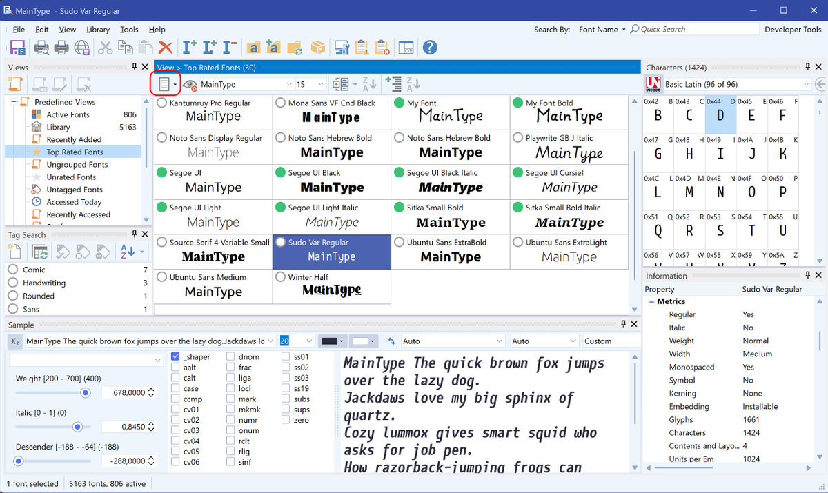 highlogic's tweet photo. 🚀 Billions of words appear daily—but picking the perfect font shouldn’t slow you down. Meet MainType 13: the Windows #FontManager for designers with Grid View & 1-click Group Export. Try the free edition ↓
https://t.co/Z84xDm4tHc https://t.co/rl1RhyJPOF