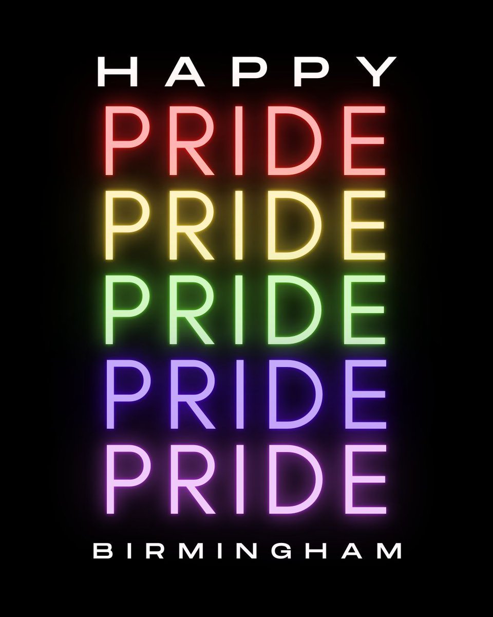 Happy Pride Weekend, Birmingham! We hope everyone attending the festival has a great time! Have fun and stay safe