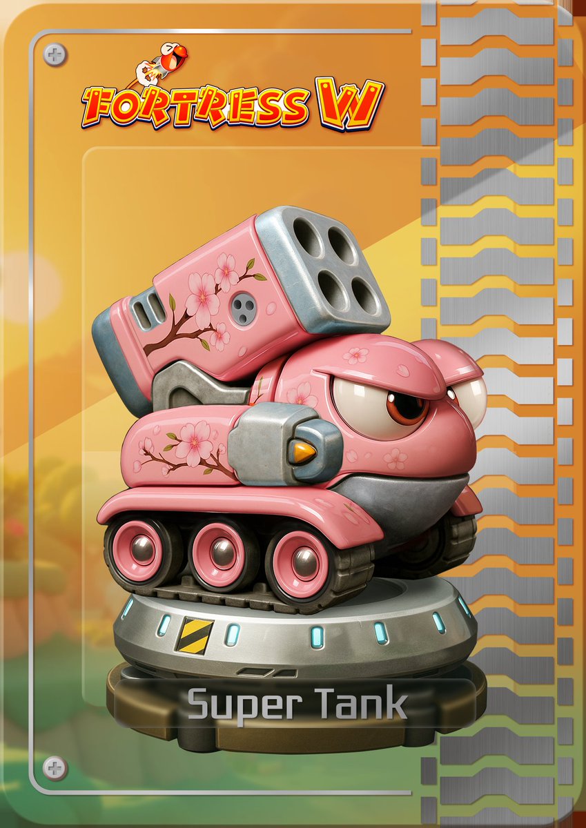 [Super Tank No. 2]

🌸 Presenting Flower Pink

Soft pink chassis with cherry-blossom decals—cute yet deadly in style. 🎀💥

#Creta #FortressW #CBT #SuperTank #NFT #Pink #Cherryblossom