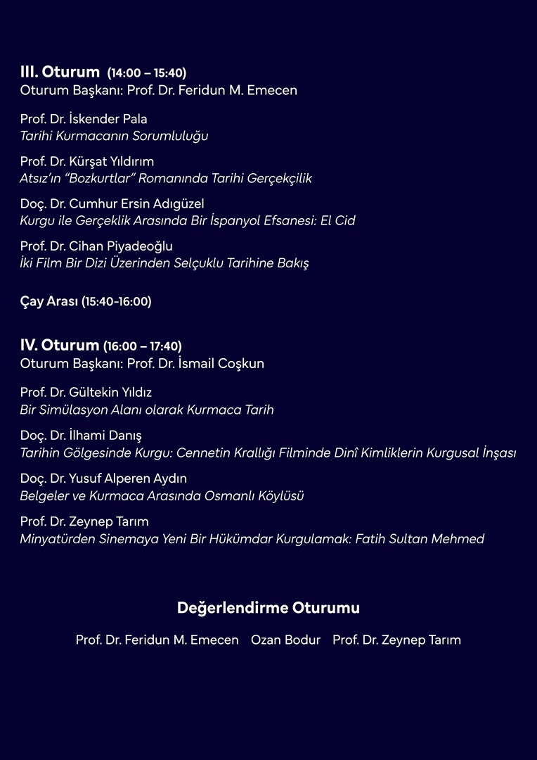 Kürşat Yıldırım (@kursatyr) on Twitter photo Tarih Araştırma Merkezi tarafından düzenlenen Tarih ve Kurmaca Sempozyumu'nun programı ilan edildi. Tarihçiler için çok önemli konular var. Ben de "Atsız'ın "Bozkurtlar" Romanında Tarihi Gerçekçilik" başlıklı bir tebliğ sunacağım. <a href="/iueftam/">İÜEF Tarih Araştırma Merkezi</a> <a href="/istanbul_tarih/">İstanbul Tarih</a> <a href="/istuniresmi/">İstanbul Üniversitesi</a> Tarih Araştırma Merkezi tarafından düzenlenen Tarih ve Kurmaca Sempozyumu'nun programı ilan edildi. Tarihçiler için çok önemli konular var. Ben de "Atsız'ın "Bozkurtlar" Romanında Tarihi Gerçekçilik" başlıklı bir tebliğ sunacağım. <a href="/iueftam/">İÜEF Tarih Araştırma Merkezi</a> <a href="/istanbul_tarih/">İstanbul Tarih</a> <a href="/istuniresmi/">İstanbul Üniversitesi</a>