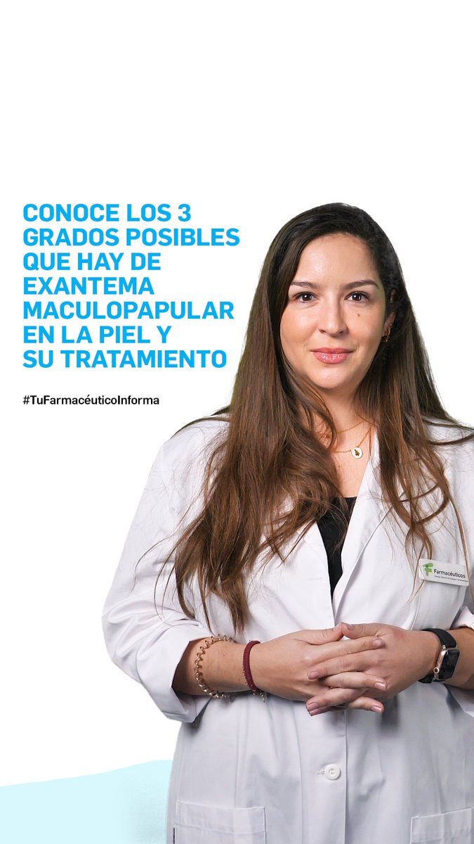 Consejo General Colegios Farmacéuticos (@farmaceuticos_) on Twitter photo ¿Sabías que las reacciones cutáneas se clasifican por grados según su extensión e intensidad?
Una iniciativa de Farmacéuticos con la colaboración de <a href="/Medicina_TV/">Medicina Televisión</a>, <a href="/LaRochePosay_ES/">La Roche-Posay ES</a> y la farmacéutica <a href="/almendra_fdez/">Almendra Fernandez Rodriguez-Acosta</a>
📽️ ow.ly/zfwb50VVpVW
#FarmaciaDermoyCáncer ¿Sabías que las reacciones cutáneas se clasifican por grados según su extensión e intensidad?
Una iniciativa de Farmacéuticos con la colaboración de <a href="/Medicina_TV/">Medicina Televisión</a>, <a href="/LaRochePosay_ES/">La Roche-Posay ES</a> y la farmacéutica <a href="/almendra_fdez/">Almendra Fernandez Rodriguez-Acosta</a>
📽️ ow.ly/zfwb50VVpVW
#FarmaciaDermoyCáncer
