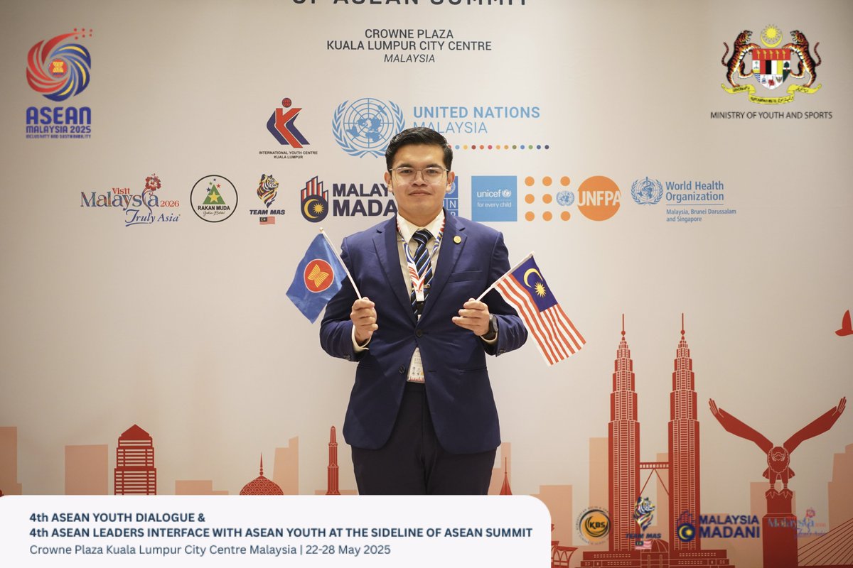 United Nations in Malaysia (@uninmalaysia) on Twitter photo The 4th #ASEANYouthDialogue 2025 sees 85 #ASEAN youth leaders dive into focused sessions with <a href="/UNinMalaysia/">United Nations in Malaysia</a> <a href="/MyUNDP/">UNDP Malaysia</a>, <a href="/myUNICEF/">UNICEF Malaysia</a>, <a href="/UNFPAMalaysia/">UNFPA Malaysia</a> & <a href="/WHOMalaysia/">WHO Malaysia, Brunei Darussalam & Singapore</a>—tackling the Pact for the Future, environmental rights, inclusion, and health & bodily autonomy for all. 📷<a href="/KBSMalaysia/">KBSMalaysia</a> The 4th #ASEANYouthDialogue 2025 sees 85 #ASEAN youth leaders dive into focused sessions with <a href="/UNinMalaysia/">United Nations in Malaysia</a> <a href="/MyUNDP/">UNDP Malaysia</a>, <a href="/myUNICEF/">UNICEF Malaysia</a>, <a href="/UNFPAMalaysia/">UNFPA Malaysia</a> & <a href="/WHOMalaysia/">WHO Malaysia, Brunei Darussalam & Singapore</a>—tackling the Pact for the Future, environmental rights, inclusion, and health & bodily autonomy for all. 📷<a href="/KBSMalaysia/">KBSMalaysia</a>