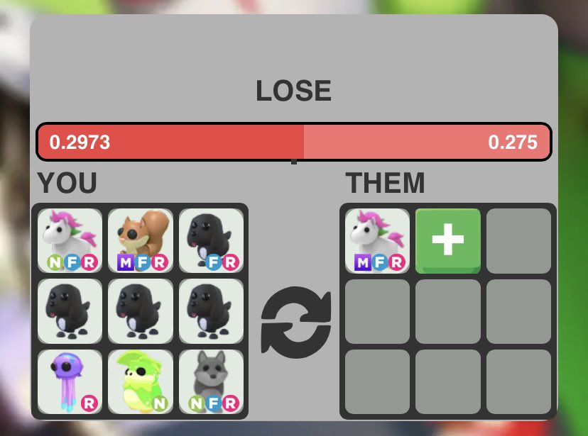 lf this trade im on the left