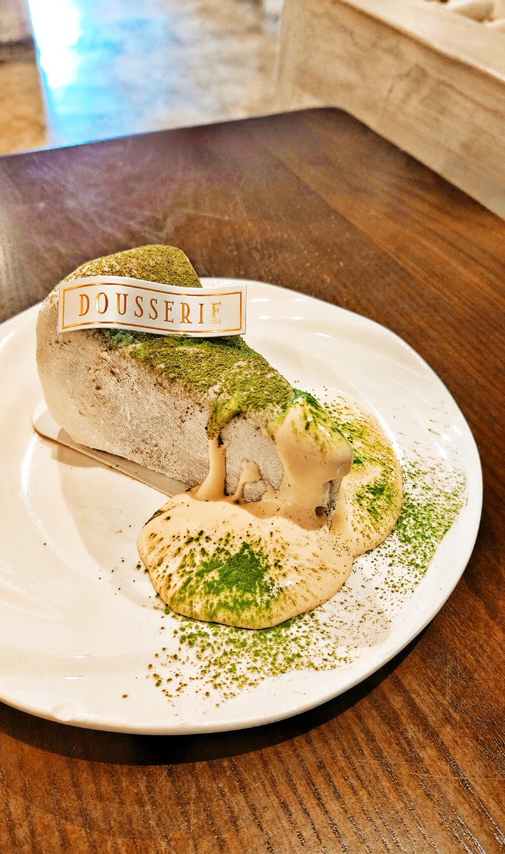 Matcha Mochi Burnt Cheesecake💚