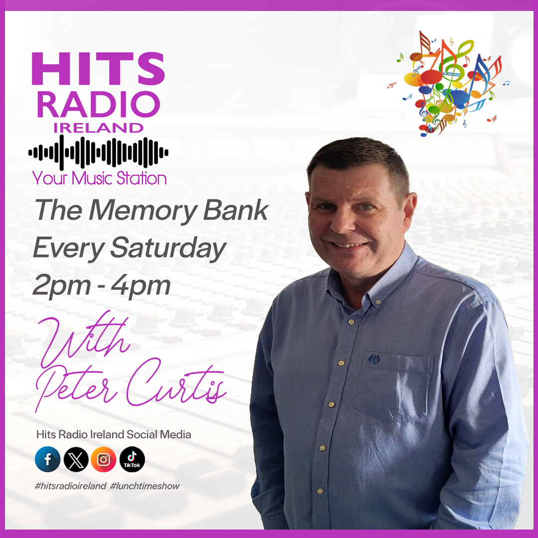 Hits and memories every Saturday from 2pm on The Memory Bank with Peter Curtis. 
Your Music Station - Hits Radio Ireland
Your Number one internet radio station
#HitsRadioIreland #MemoryBank