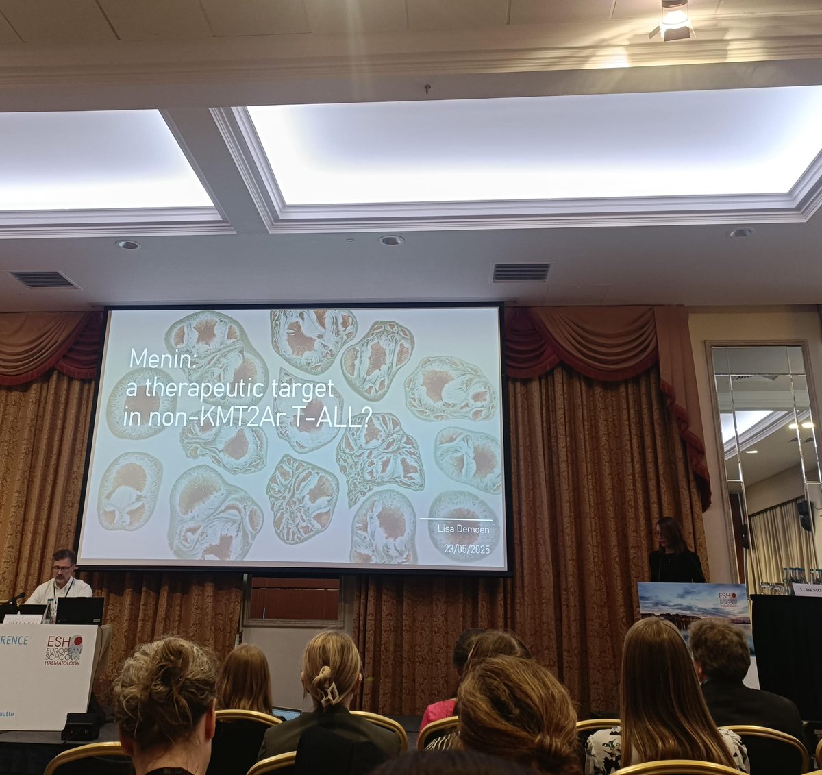 Steven Goossens (@goossens_lab) on Twitter photo Exciting science at #ESHALL2025! Postdoc Lisa Demoen from my group presented new insights on menin in T-ALL. P.S. she is looking for a new exciting postdoc position. Let me know if you are hiring, she'll make a great asset to your team!👩🔬 #LeukemiaResearch #Menin <a href="/ESHaematology/">ESH (Haematology)</a> Exciting science at #ESHALL2025! Postdoc Lisa Demoen from my group presented new insights on menin in T-ALL. P.S. she is looking for a new exciting postdoc position. Let me know if you are hiring, she'll make a great asset to your team!👩🔬 #LeukemiaResearch #Menin <a href="/ESHaematology/">ESH (Haematology)</a>
