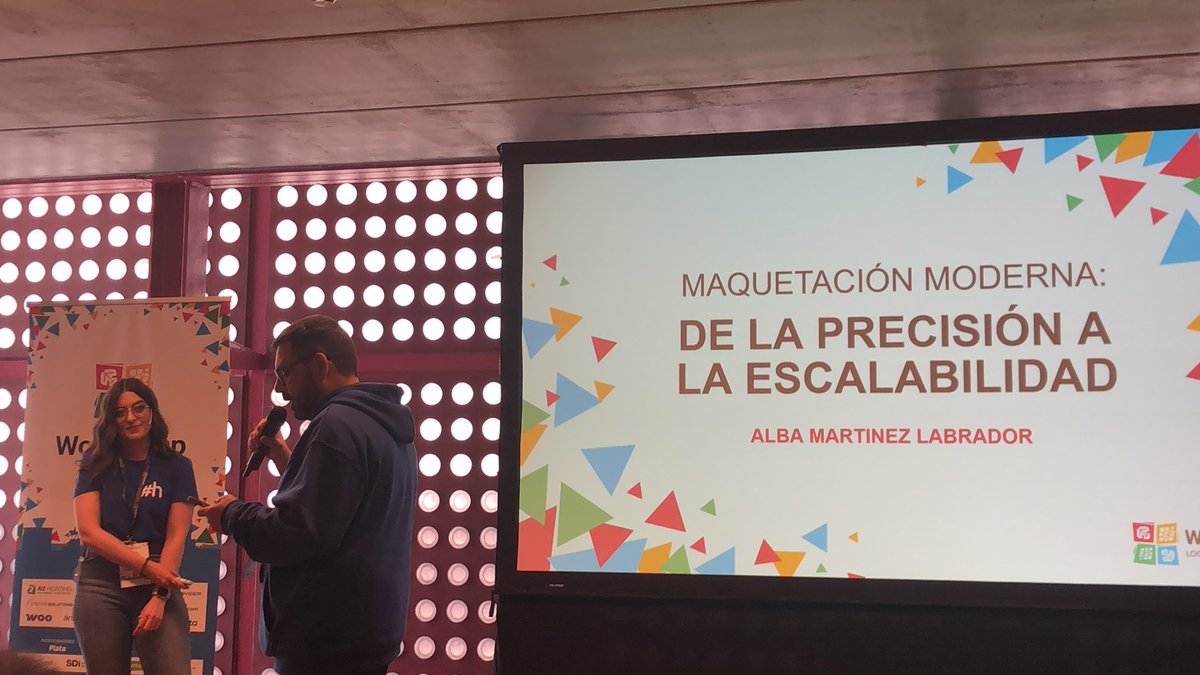 Me encanta este título “de la precisión a la escalabilidad” @amartinezlabrador en  #WCLOGROÑO25