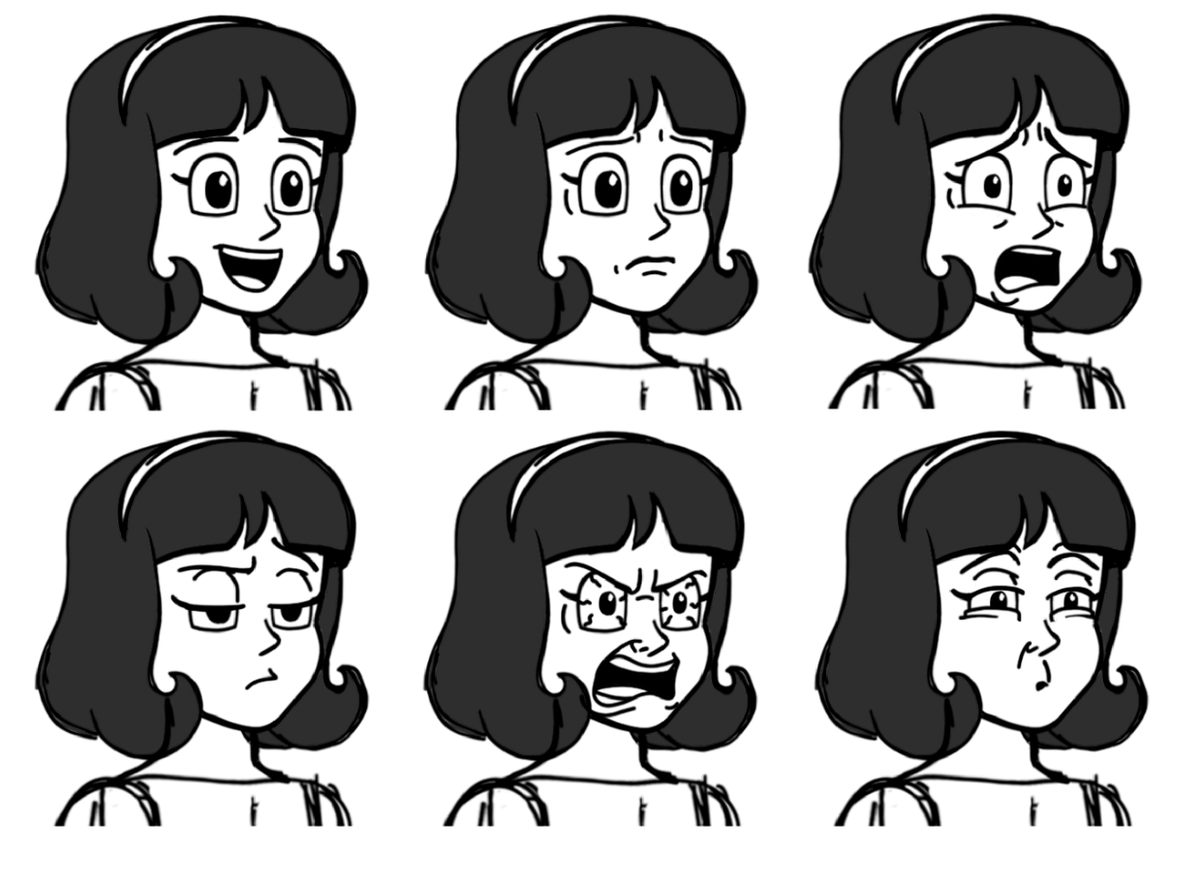 Lil' kid Becky face contortions...