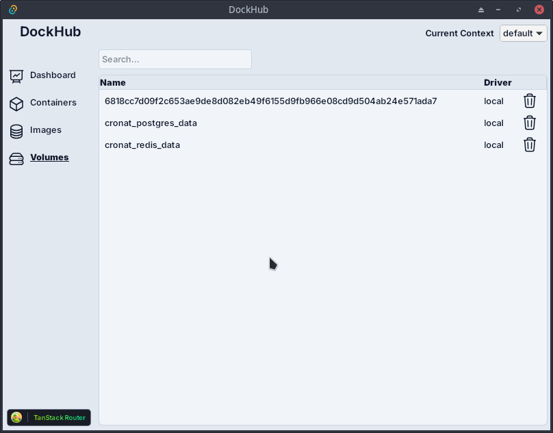 egcoder1's tweet image. #buildinpublic #tauri #docker
images and volume listing are done