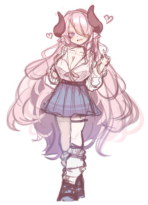 ギャルメアさん!!(リッチなラクガキとデータ飛んでるからスケブのままのやつ!) 