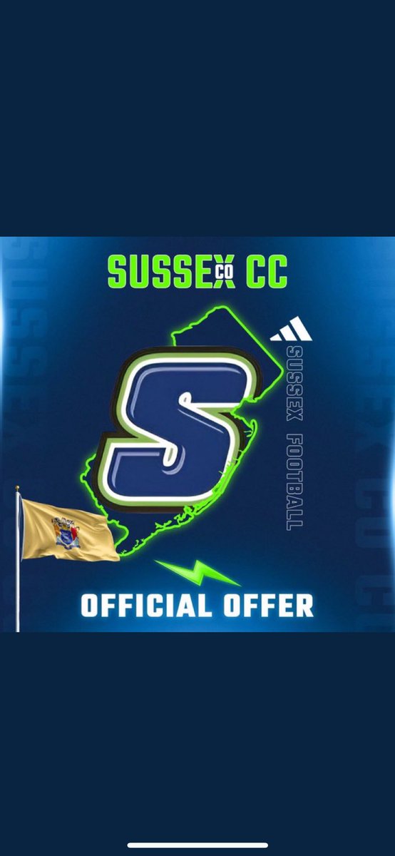 Blessed to receive an offer from
@Sussexfootball after a great conversation with <a href="/Coach_C_Fisher/">C_Fisher_</a>
Thank you coach