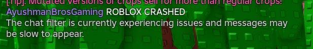 AyushmanBros's tweet photo. ROBLOX IS CRASHING! #GrowaGarden #ROBLOX https://t.co/pwh1QuZH7y
