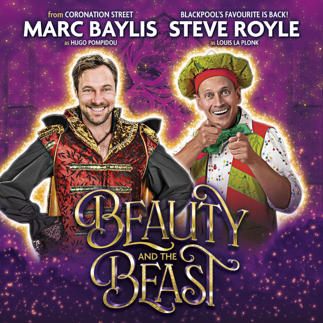 Coronation Street bad boy Marc Baylis joins Steve Royle for Beauty and The Beast this Christmas. It's set to be an exciting festive show, fit for all the family!

Marc will star as Hugo and Steve Royle reprises his role as Louis La Plonk.

📅 Fri 05 Dec - Sun 04 Jan 2026

Book