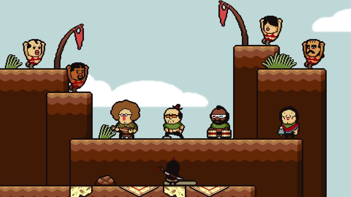 MechanicalBean1's tweet photo. Mornin'!

We're with #LisaTheJoyful, wherein we swap out our previous protagonist Brad, with the legendary One-Nipple Ninja.🥷🏻

Come hang out, you silly people!

Today @ 7:30am PST!
https://t.co/76QwnMYG90🟣
https://t.co/h3HK4laWdk🔴

#indiegames #smallstreamer #smalltuber #live https://t.co/cvXbQbbs3C