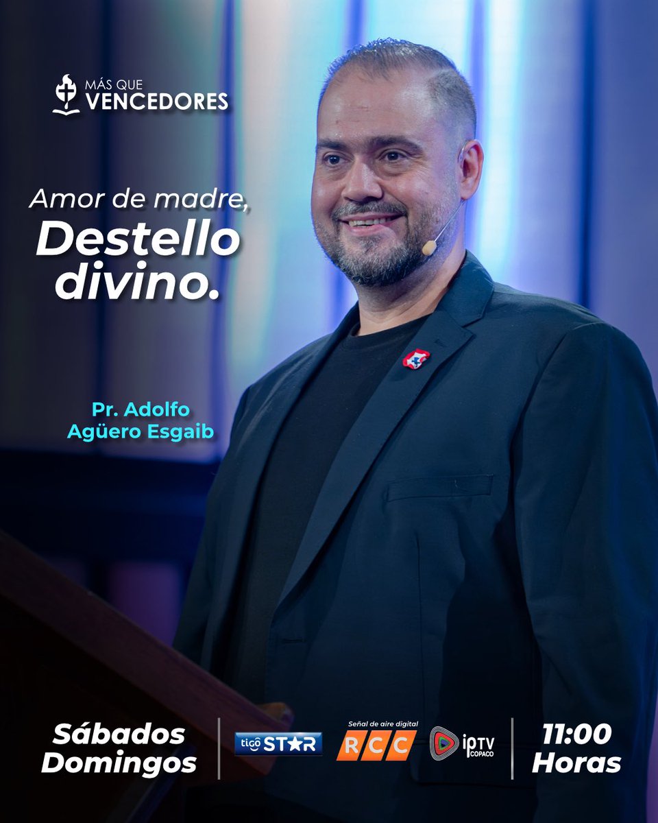 ✨ ¡Imperdible! ✨

No te pierdas “Amor de madre, destello divino” un mensaje del Pr. <a href="/AdoAgueroEsgaib/">Adolfo Aguero Esgaib</a> , este fin de semana por la RCC.

🙌 ¡Invitá a otros y compartí este mensaje que edifica vidas!
#MQVpy #ElMensajeDeCristoSigueVigente #SomosFamiliaMQV
