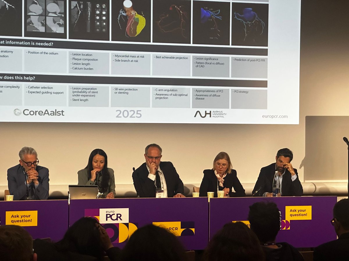 Marta33717088's tweet photo. 🌟Grateful to contribute as faculty at #EuroPCR 2025!
➡️LM #physiology #imaging #stenting
➡️Antithrombotic treatment for #ACS in #women
➡️#CTCA #IVUS in #CAD
💫inspiring #WomenInCardiology meet-up
Thanks for the lerning &amp;networking https://t.co/m144CUjOVa