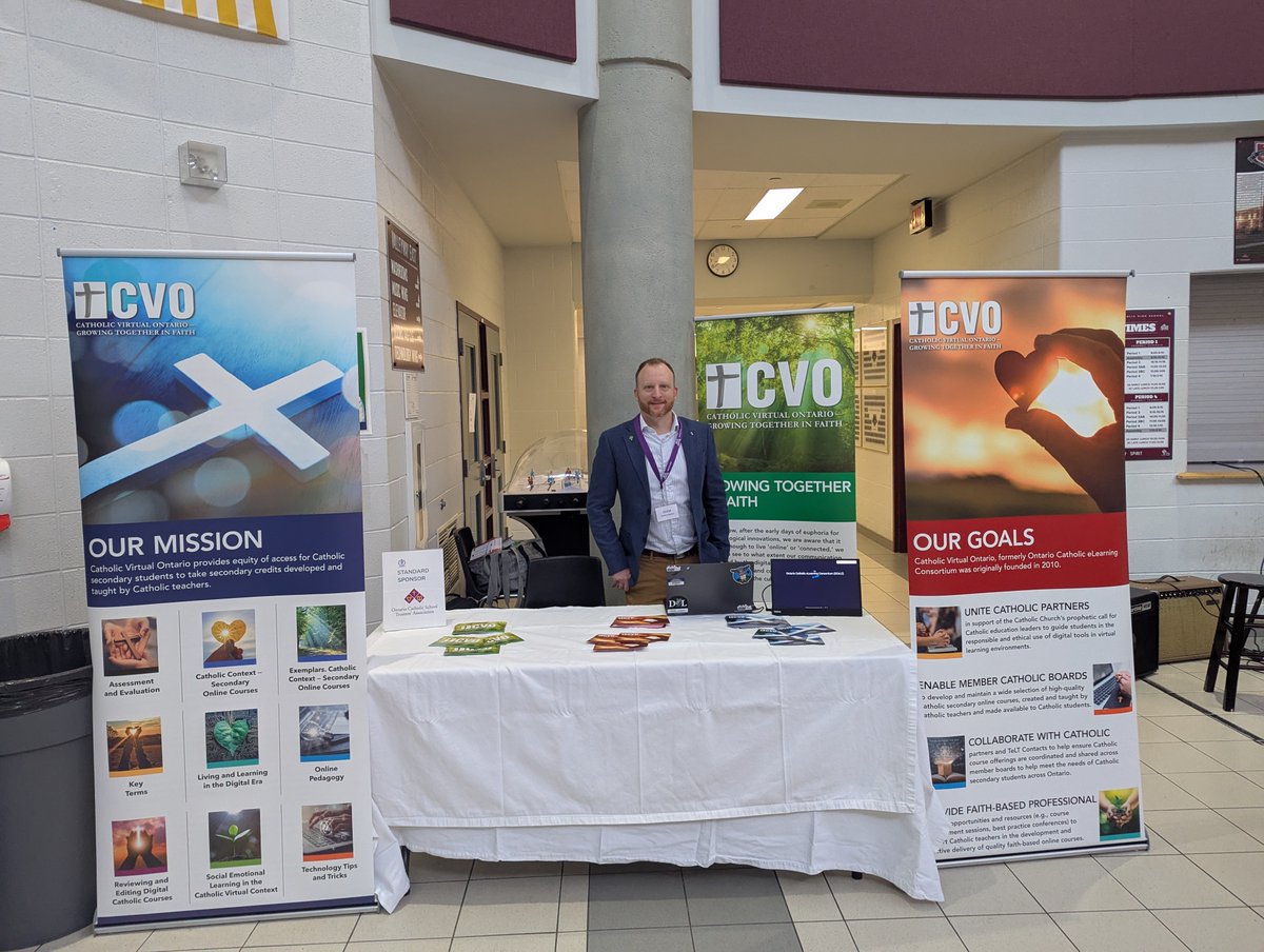 Catholic Virtual Ontario (@cv_ontario) on Twitter photo Are you a parent interested in Catholic online learning? Are you at the OAPCE Conference at St. Michael’s Catholic School in Niagara Falls? If so, pop by CVO’s display to chat about faith-based possibilities for the special secondary students in your life. 💙 Are you a parent interested in Catholic online learning? Are you at the OAPCE Conference at St. Michael’s Catholic School in Niagara Falls? If so, pop by CVO’s display to chat about faith-based possibilities for the special secondary students in your life. 💙