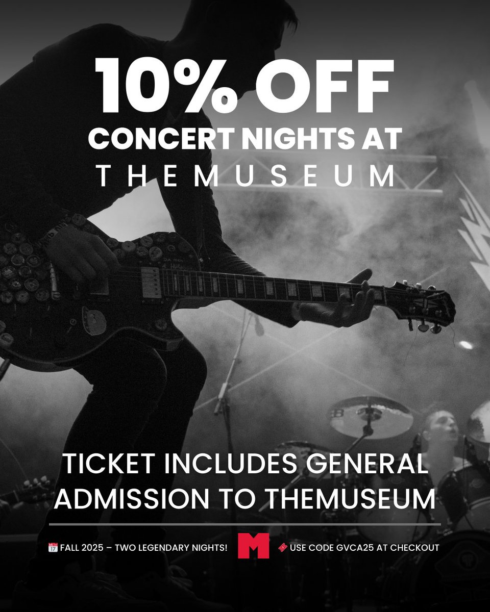 🎶Love music? Love perks? Your GVCA membership gets you more than just networking, it gets you 10% OFF general admission &amp; incredible concerts at THEMUSEUM this fall!

🎟️ Code: GVCA25
📍 Downtown Kitchener

🔗hubs.ly/Q03mWxG70
#GVCAperks #LocalCulture #KitchenerMusic