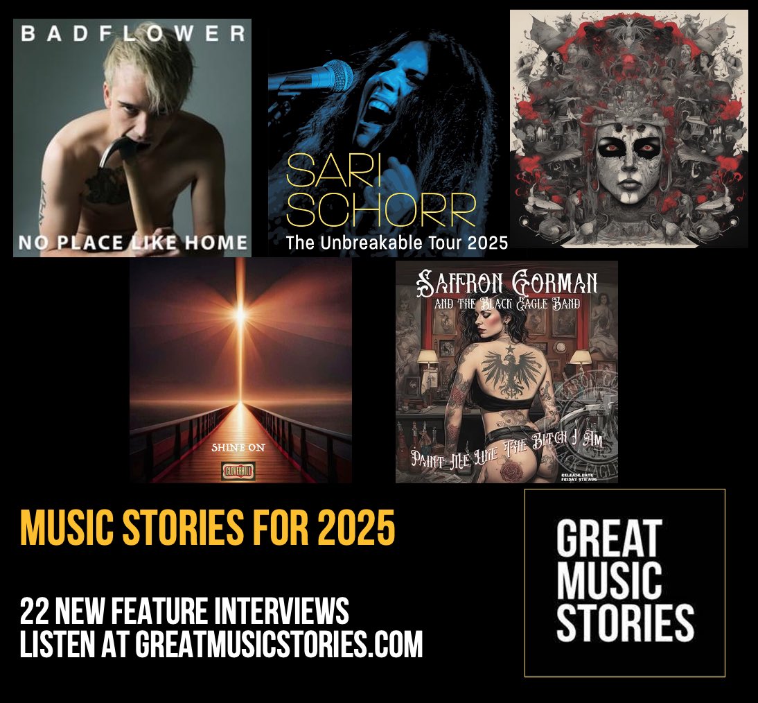 Guy B (@guyb_rockshow) on Twitter photo Happy weekend folks. For those wanting music stories for the weekend, recent audio chats with <a href="/Badflower/">Badflower</a> <a href="/SariSchorr/">Sari Schorr</a> <a href="/amongstliars/">Amongst Liars</a> <a href="/cloverhill_rock/">Cloverhill</a> <a href="/SaffronGorman/">Saffron Gorman and The Black Eagle Band</a> & more up on the greatmusicstories.com website. More going up next week x Happy weekend folks. For those wanting music stories for the weekend, recent audio chats with <a href="/Badflower/">Badflower</a> <a href="/SariSchorr/">Sari Schorr</a> <a href="/amongstliars/">Amongst Liars</a> <a href="/cloverhill_rock/">Cloverhill</a> <a href="/SaffronGorman/">Saffron Gorman and The Black Eagle Band</a> & more up on the greatmusicstories.com website. More going up next week x