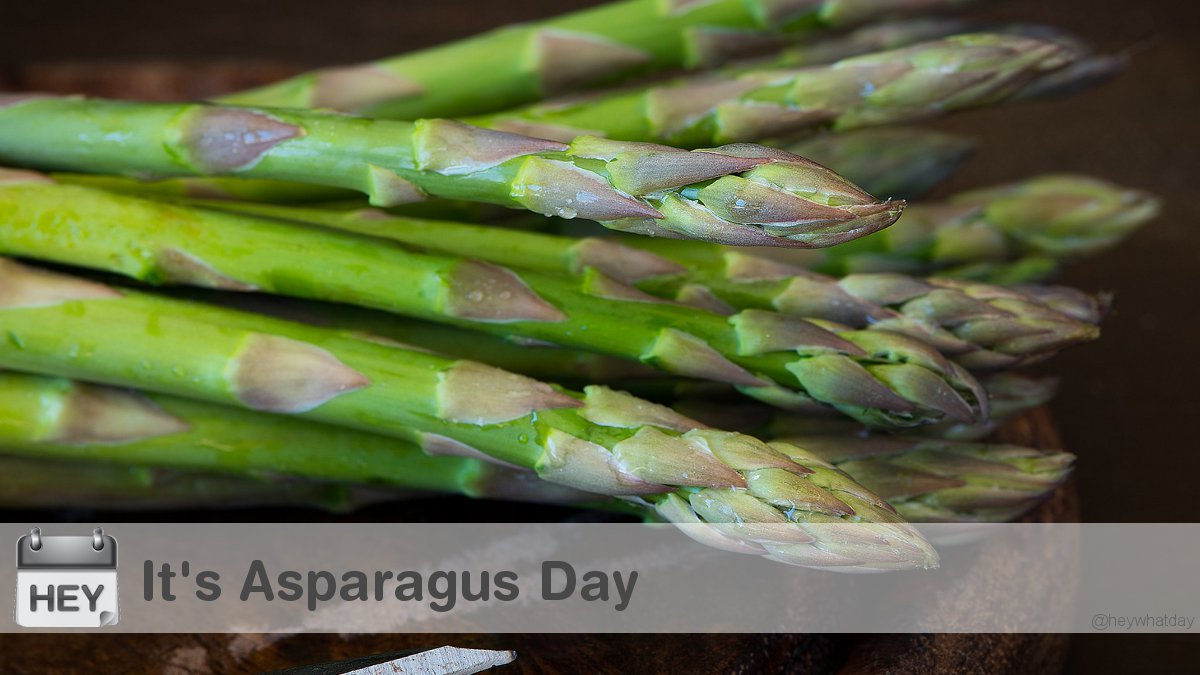 HeyWhatDay's tweet image. It's Asparagus Day! 
#Asparagus #AsparagusDay #NationalAsparagusDay